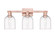 Arcadia Three Light Bath Vanity in Antique Copper (405|716-3W-AC-G558-6CL)