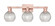 Arcadia Three Light Bath Vanity in Antique Copper (405|716-3W-AC-G122C-6CL)
