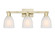 Arcadia Three Light Bath Vanity in Antique Brass (405|716-3W-AB-G441)