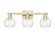 Arcadia Three Light Bath Vanity in Antique Brass (405|716-3W-AB-G124-6)