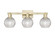 Arcadia Three Light Bath Vanity in Antique Brass (405|716-3W-AB-G122C-6CL)
