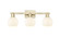 Arcadia Three Light Bath Vanity in Antique Brass (405|716-3W-AB-G1217-6WV)