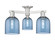 Arcadia Three Light Semi-Flush Mount in Brushed Satin Nickel (405|716-3F-SN-G558-6BL)