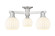 Arcadia Three Light Semi-Flush Mount in Brushed Satin Nickel (405|716-3F-SN-G1217-6WV)