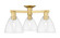 Arcadia Three Light Semi-Flush Mount in Satin Gold (405|716-3F-SG-GBD-752)