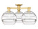 Arcadia Three Light Semi-Flush Mount in Satin Gold (405|716-3F-SG-G556-10CL)