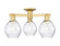 Arcadia Three Light Semi-Flush Mount in Satin Gold (405|716-3F-SG-G362)