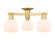 Arcadia Three Light Semi-Flush Mount in Satin Gold (405|716-3F-SG-G121-6)