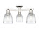 Arcadia Three Light Semi-Flush Mount in Polished Nickel (405|716-3F-PN-G442)