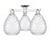 Arcadia Three Light Semi-Flush Mount in Polished Nickel (405|716-3F-PN-G372)