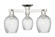 Arcadia Three Light Semi-Flush Mount in Polished Nickel (405|716-3F-PN-G292)