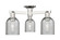 Arcadia Three Light Semi-Flush Mount in Polished Nickel (405|716-3F-PN-G257)