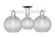 Arcadia Three Light Semi-Flush Mount in Polished Nickel (405|716-3F-PN-G122C-8CL)
