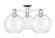 Arcadia Three Light Semi-Flush Mount in Polished Nickel (405|716-3F-PN-G122-10)