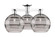 Arcadia Three Light Semi-Flush Mount in Polished Chrome (405|716-3F-PC-G556-10SM)