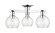 Arcadia Three Light Semi-Flush Mount in Polished Chrome (405|716-3F-PC-G124-6)