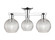 Arcadia Three Light Semi-Flush Mount in Polished Chrome (405|716-3F-PC-G122C-6CL)
