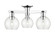 Arcadia Three Light Semi-Flush Mount in Polished Chrome (405|716-3F-PC-G122-6)