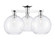 Arcadia Three Light Semi-Flush Mount in Polished Chrome (405|716-3F-PC-G122-10)