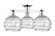 Arcadia Three Light Semi-Flush Mount in Polished Chrome (405|716-3F-PC-G1213-8CL)