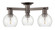 Arcadia Three Light Semi-Flush Mount in Oil Rubbed Bronze (405|716-3F-OB-G122-6)