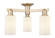 Arcadia Three Light Semi-Flush Mount in Champagne Bronze (405|716-3F-CB-G801)