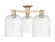 Arcadia Three Light Semi-Flush Mount in Champagne Bronze (405|716-3F-CB-G559-8SDY)