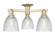 Arcadia Three Light Semi-Flush Mount in Champagne Bronze (405|716-3F-CB-G382)