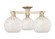 Arcadia Three Light Semi-Flush Mount in Champagne Bronze (405|716-3F-CB-G1216-8WM)