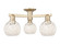 Arcadia Three Light Semi-Flush Mount in Champagne Bronze (405|716-3F-CB-G1216-6WM)