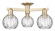 Arcadia Three Light Semi-Flush Mount in Champagne Bronze (405|716-3F-CB-G1215-6)