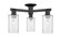 Arcadia Three Light Semi-Flush Mount in Matte Black (405|716-3F-BK-G802)