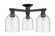 Arcadia Three Light Semi-Flush Mount in Matte Black (405|716-3F-BK-G558-6SDY)