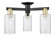 Arcadia Three Light Semi-Flush Mount in Black Antique Brass (405|716-3F-BAB-G804)