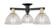 Arcadia Three Light Semi-Flush Mount in Black Antique Brass (405|716-3F-BAB-G422)