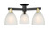 Arcadia Three Light Semi-Flush Mount in Black Antique Brass (405|716-3F-BAB-G381)