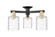 Arcadia Three Light Semi-Flush Mount in Black Antique Brass (405|716-3F-BAB-G1113)