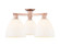 Arcadia Three Light Semi-Flush Mount in Antique Copper (405|716-3F-AC-GBD-91)