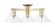 Arcadia Three Light Semi-Flush Mount in Antique Brass (405|716-3F-AB-G132)