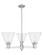 Arcadia Three Light Pendant in Satin Nickel (405|716-3CR-SN-GBC-84)