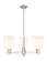 Arcadia Three Light Pendant in Satin Nickel (405|716-3CR-SN-G558-6GWH)