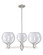 Arcadia Three Light Pendant in Satin Nickel (405|716-3CR-SN-G124-8)