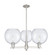 Arcadia Three Light Pendant in Satin Nickel (405|716-3CR-SN-G124-10)