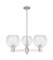Arcadia Three Light Pendant in Satin Nickel (405|716-3CR-SN-G122-8)