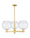Arcadia Three Light Pendant in Satin Gold (405|716-3CR-SG-G124-10)