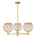 Arcadia Three Light Pendant in Satin Gold (405|716-3CR-SG-G121-8RB)
