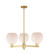 Arcadia Three Light Pendant in Satin Gold (405|716-3CR-SG-G121-8)