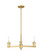 Arcadia Three Light Pendant in Satin Gold (405|716-3CR-SG)