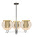 Arcadia Three Light Pendant in Polished Nickel (405|716-3CR-PN-G128-10)