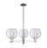 Arcadia Three Light Pendant in Polished Nickel (405|716-3CR-PN-G124-8)